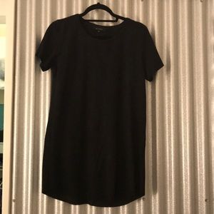 Suede T-shirt Dress